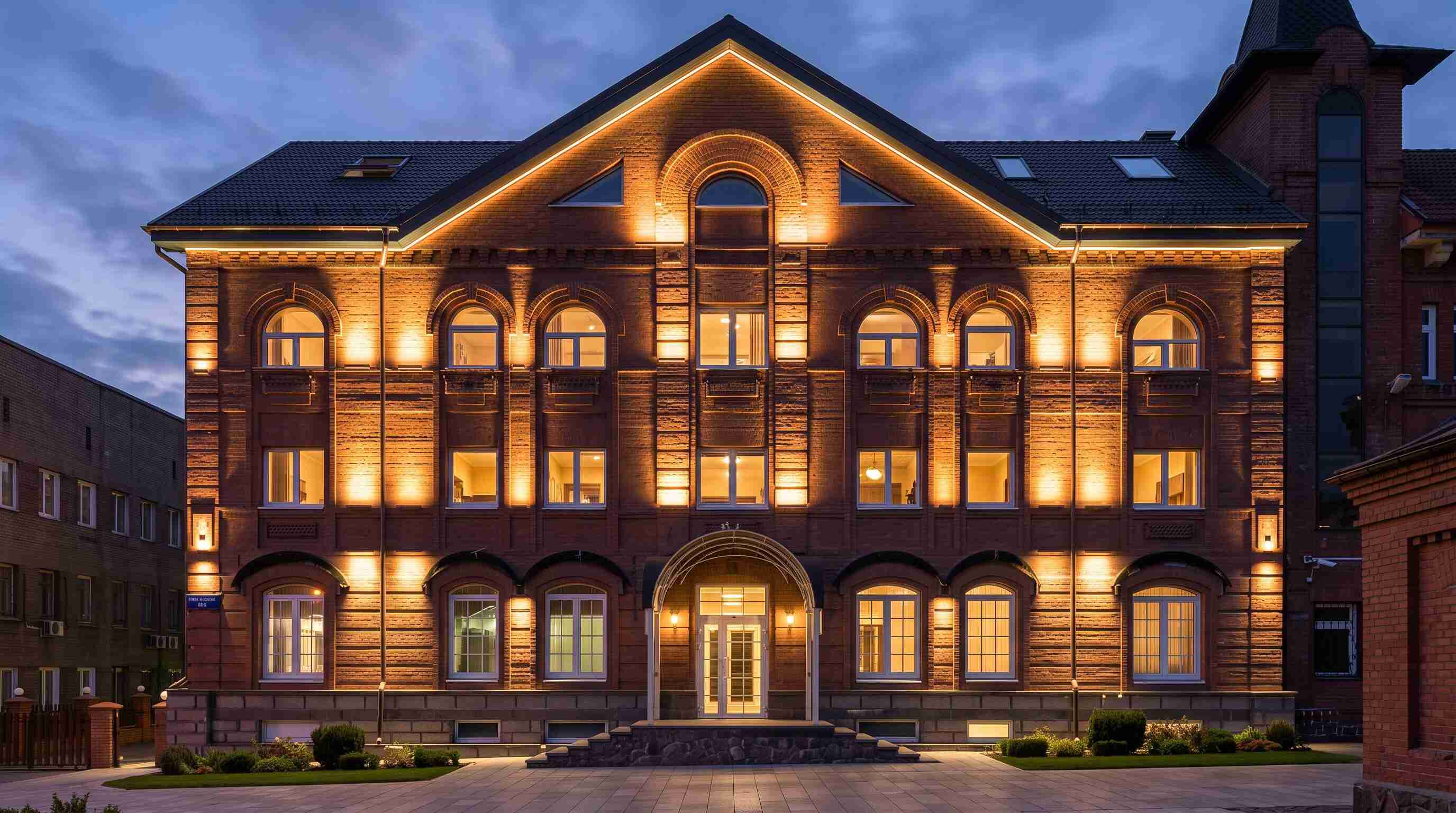 Grand Hotel Perm, Пермь 2019 — архитектурная подсветка