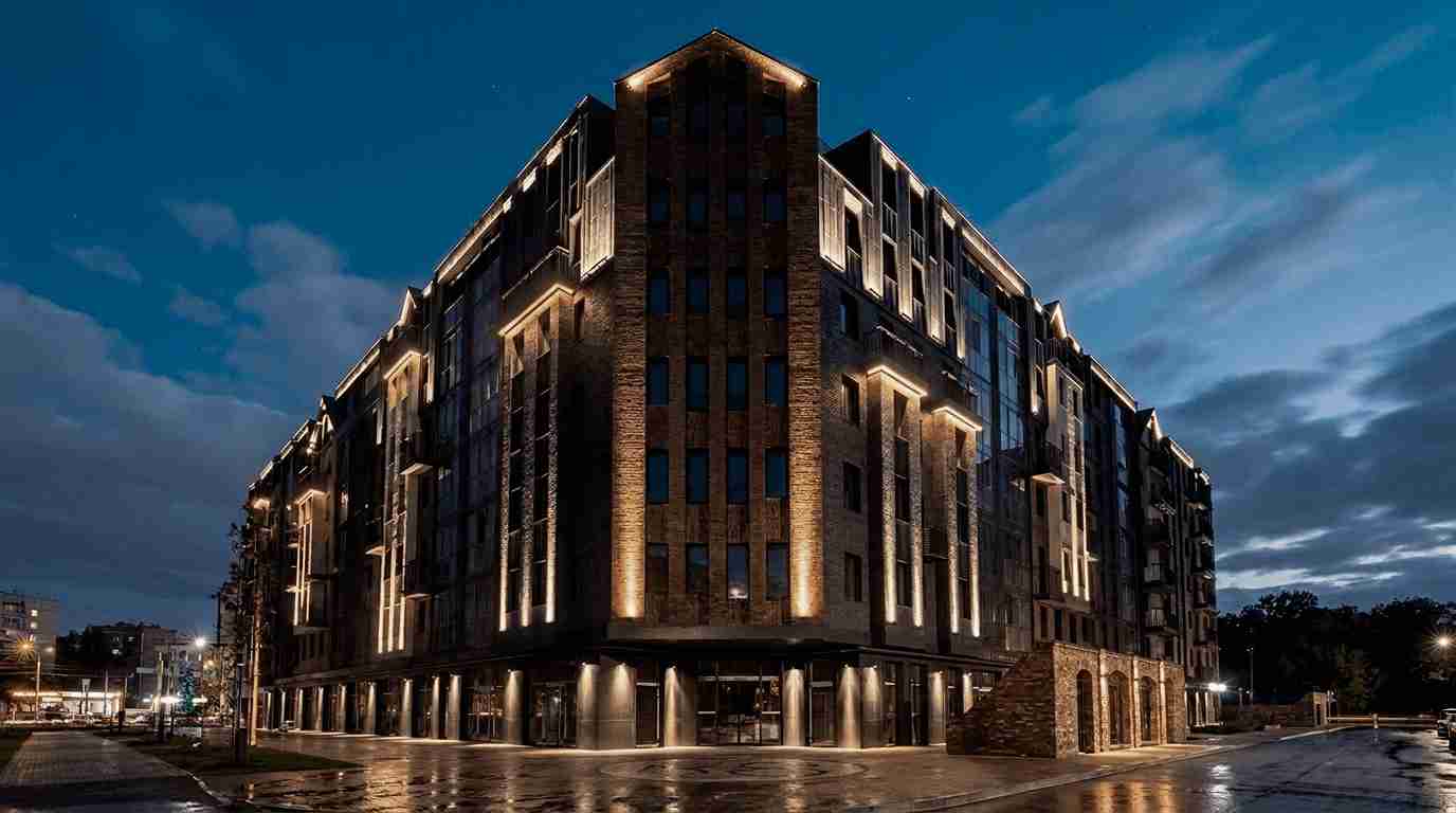 ЖК «Фридланд», Калининград 2024 — архитектурная подсветка